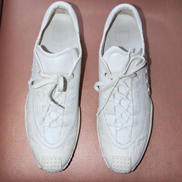 ❤️ Christian Dior Paris "Admit It" Sport Shoe Sneaker in White; Size 41.5 - Picture 4 of 13